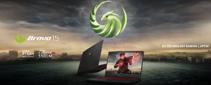 מחשב נייד לגיימרים אמ אס איי Msi Bravo 15 Arddr 15 6 Inch Ips Full Hd 144hz Ryzen 7 4800h 4 20ghz 16gb Ram 1tb Ssd Nvme Amd Radeon Rx 5500m 4gb Windows 10 Home